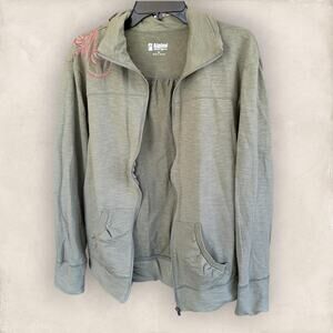 Y2K Alpine Design Green Embroidered Jacket Size X-Large